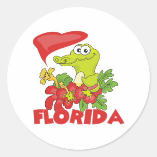 Florida Gator Runt Klistermärke