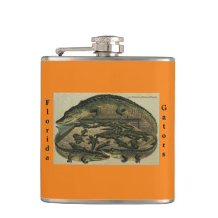 Florida Gators Flask. Vinylklädd Fickplunta