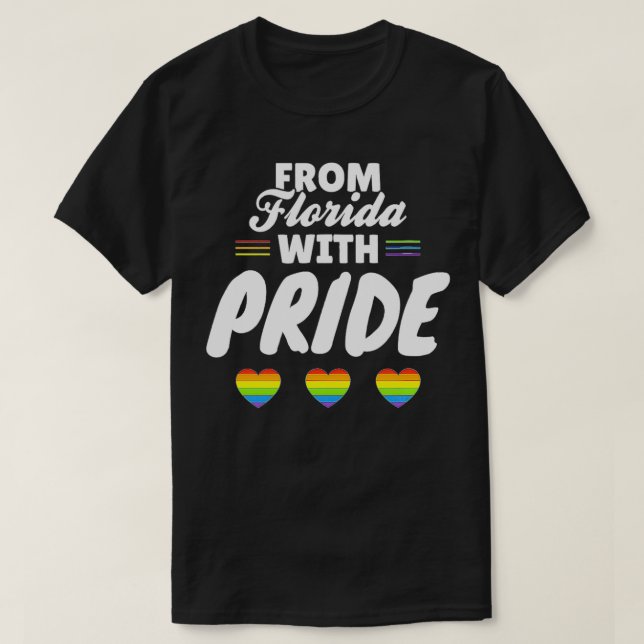 Florida Gay Pride  T Shirt (Design framsida)