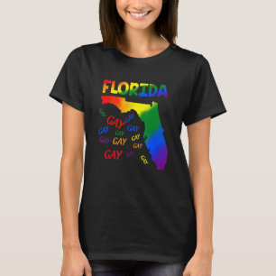 Florida Gay säger att Kärlek stannar vid proud Lgb T Shirt