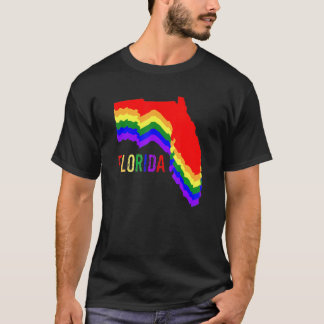 Florida Gay säger: "Trans Stanna Proud Lgbtq Gay" T Shirt