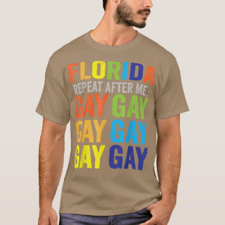 Florida Gay säger: "Trans Stanna Proud Lgbtq Gay" T Shirt