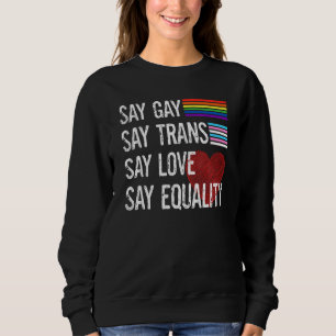 Florida Gay säger: "Trans Stanna Proud Lgbtq Gay" T Shirt