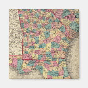 Florida, Georgia och South Carolina 2 Magnet