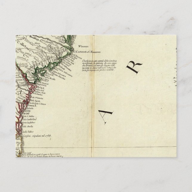 Florida, Georgia, South Carolina Vykort (Framsida)