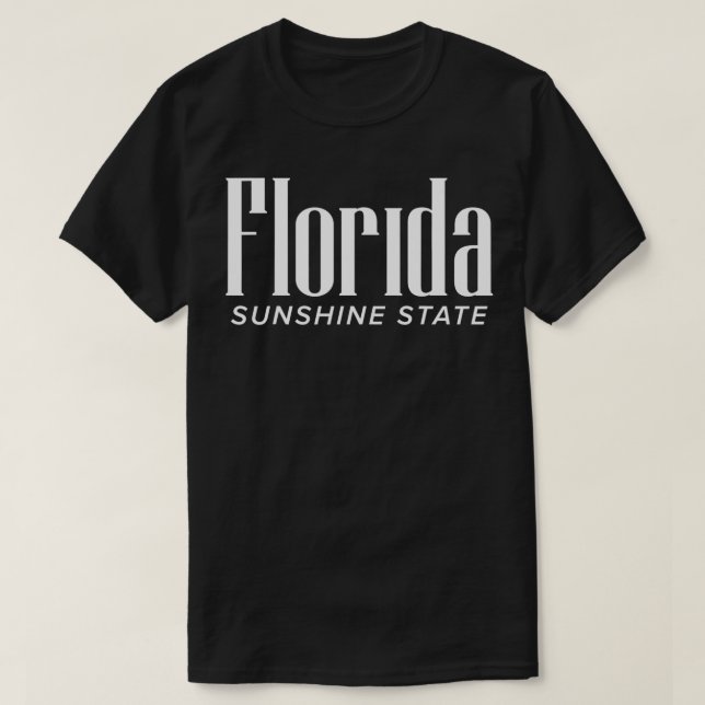 Florida Gifts  FL Graphic Tees For Women Sunshine  T Shirt (Design framsida)