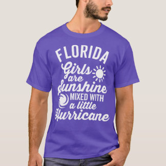 Florida Girls är Sunshine orricane White T Shirt