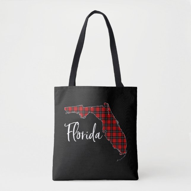 Florida God jul Gott nytt år Tote Bag Tygkasse (Framsida)