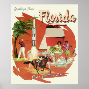 Florida God's Waiting Room Poster