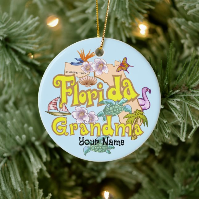 Florida Grandma Julgransprydnad Keramik (Träd)