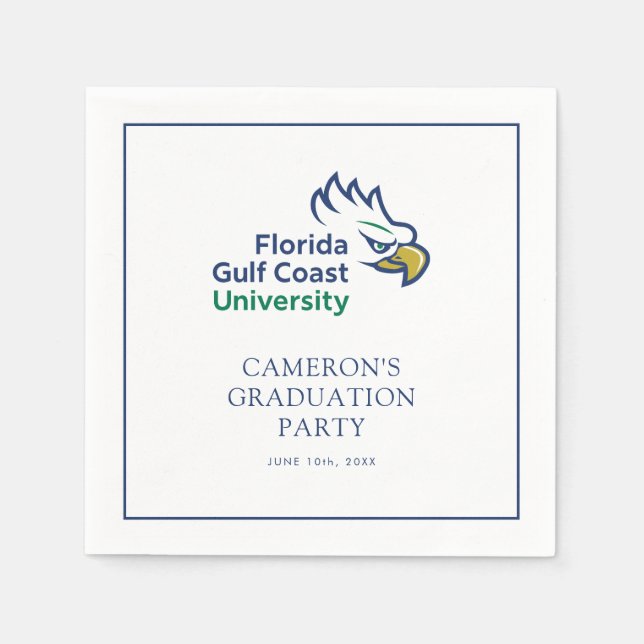 Florida Gulf Coast University:s examenstillfälle Pappersservett (Framsidan)
