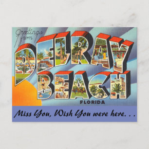 Florida, Hälsning från Delray Beach Vykort