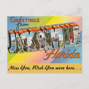 Florida, Hälsning från Jacksonville Vykort