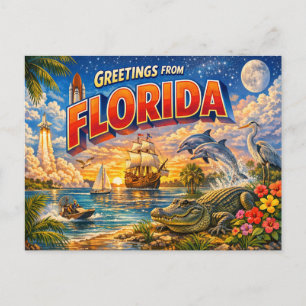 Florida Hälsningar från vykort