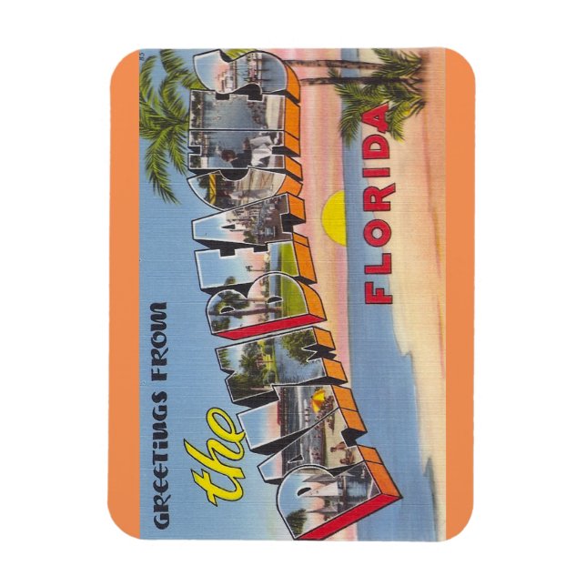 Florida, Handflatan Beacher Magnet (Vertikal)
