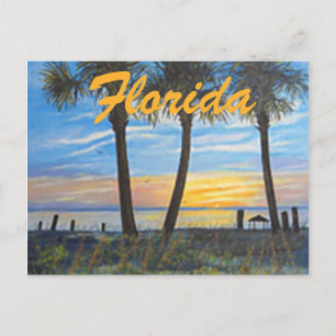 "FLORIDA HANDFLATAN PÅSKLOV POSTCARD" VYKORT