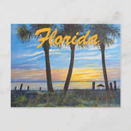 "FLORIDA HANDFLATAN PÅSKLOV POSTCARD" VYKORT