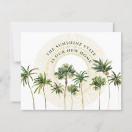 Florida Handflatan Träd Golden Sol Nya adress anno Meddelande