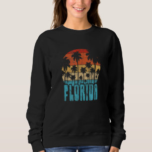 Florida Handflatan Träd Sunset Beach Summer Vacati T Shirt