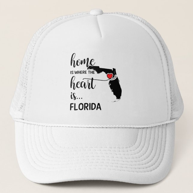 Florida hem är där hjärtat finns keps (Framsida)