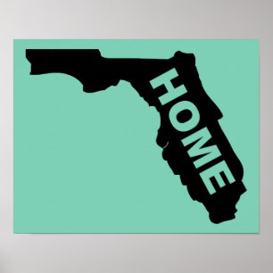 Florida Hem Poster Skylt Sunshine State
