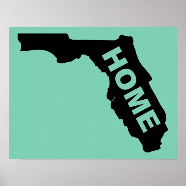 Florida Hem Poster Skylt Sunshine State (Framsidan)