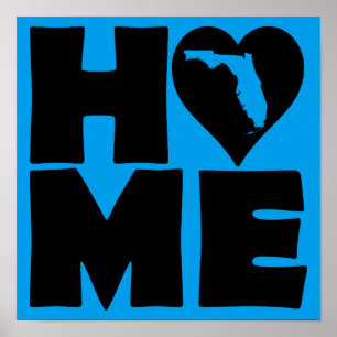 Florida Hem Stat Poster Skylt