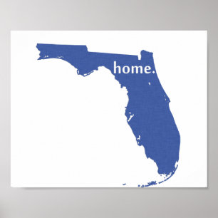 Florida hemblått poster
