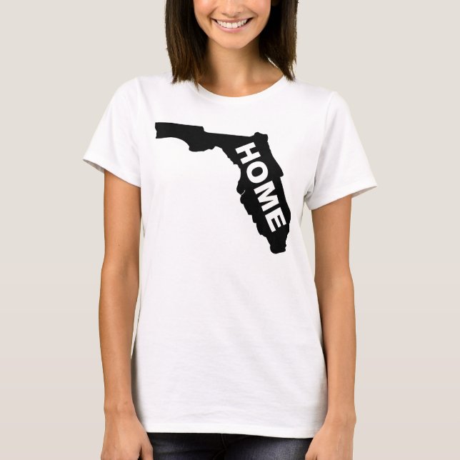 Florida Hemmet Borta Från Hemmet T-shirts (Framsida)