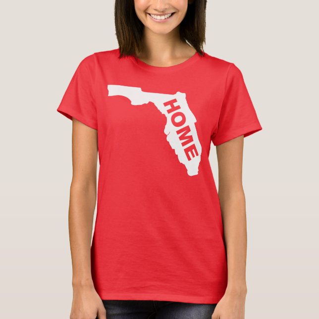 Florida Hemmet Borta Från Hemmet T-shirts (Framsida)