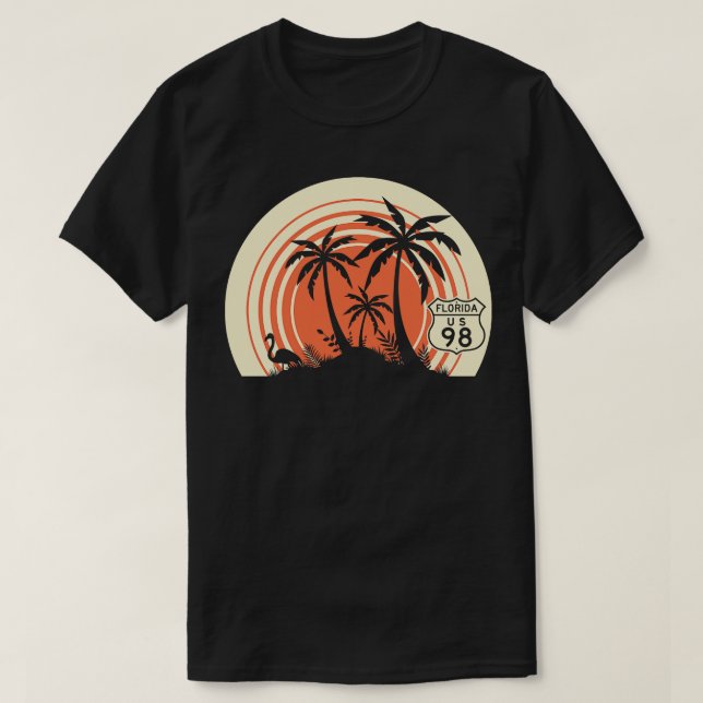 Florida Highway 98 Beach T Shirt (Design framsida)