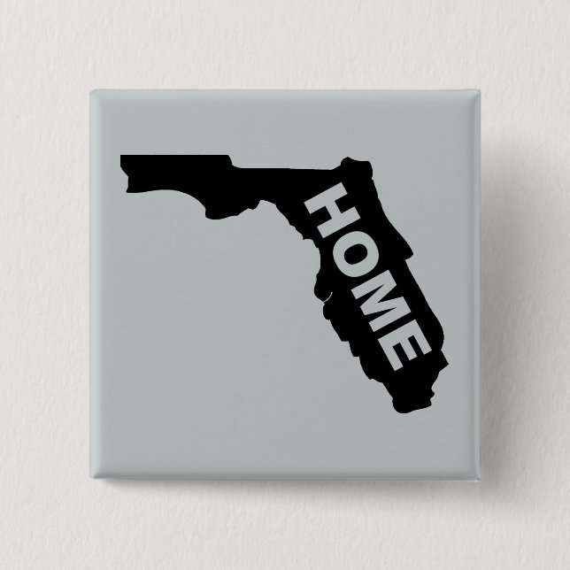 Florida Home Button Badge Sunshine State Knapp (Framsida)