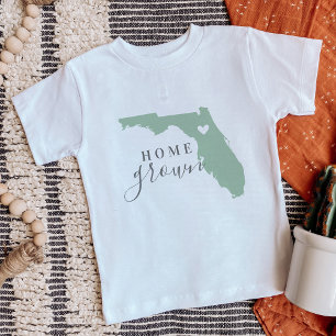 Florida Home Grown   Editable Färg State Karta T Shirt