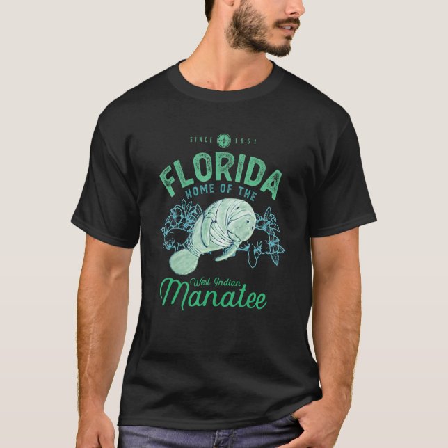 Florida Home Of The Manatee Sea Cow 1 T Shirt (Framsida)