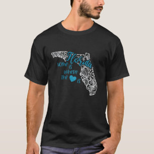 Florida Home State FL Mandala Karta USA USA P T Shirt