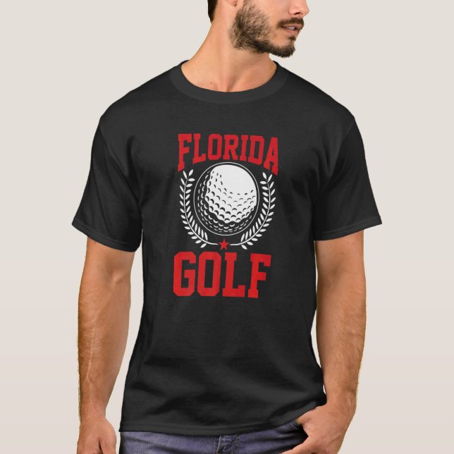 Florida Home State Floridian Golf   T Shirt (Framsida)