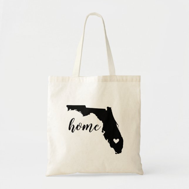 Florida Home State Tote Bag Tygkasse (Framsidan)
