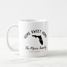 Florida Home Sweet Home Family Monogram Mugg