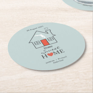Florida Home Sweet Home Personlig Underlägg Papper Rund