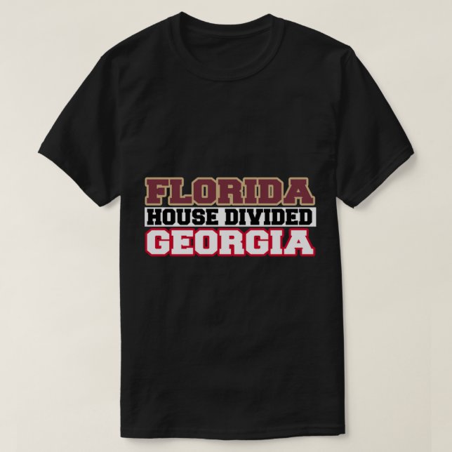 Florida House Divided Georgia T Shirt (Design framsida)