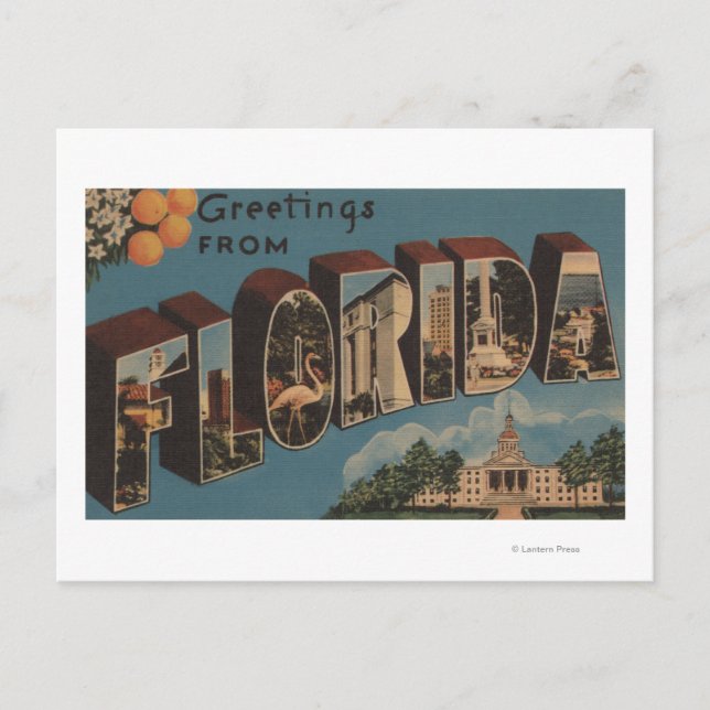 Florida (huvudbyggnad) - Stor bokstav Vykort (Framsida)