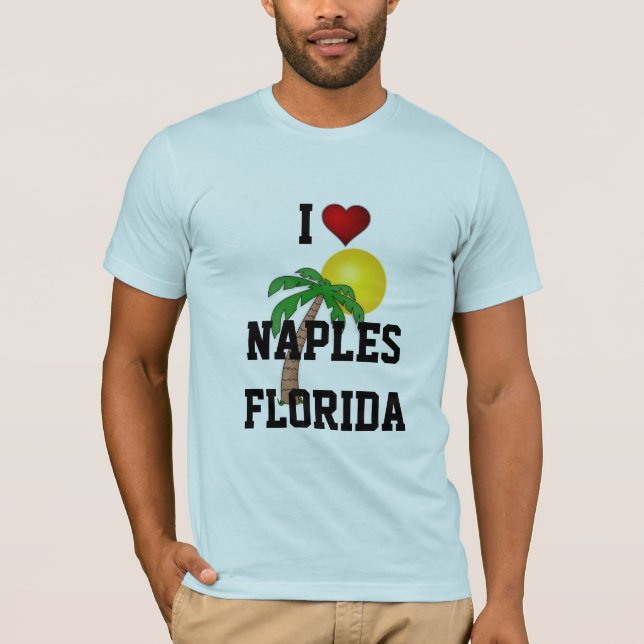 Florida: I Kärlek Neapel, Florida handflatan träd  Tee (Framsida)