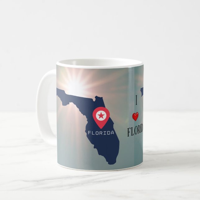 Florida i solskenkaffe/te mugg (Framsida vänster)