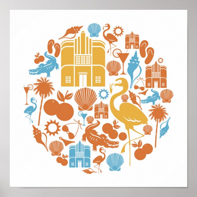 Florida Icons Poster (Framsidan)