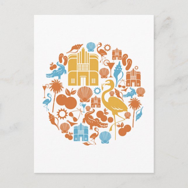 Florida Icons Vykort (Framsida)