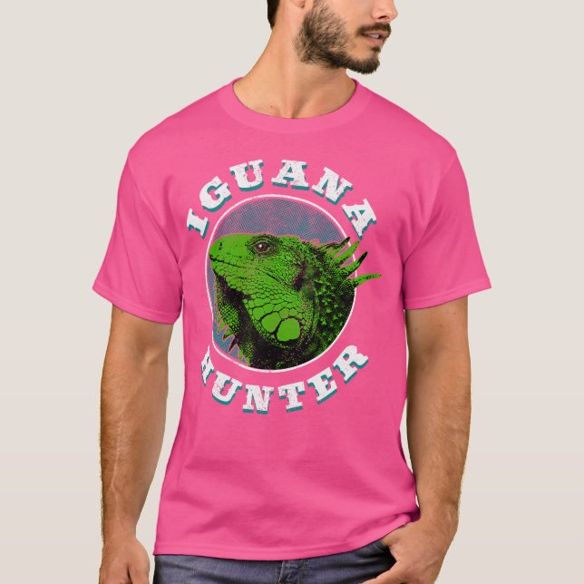 Florida Iguana Hunter Funny T Shirt (Framsida)