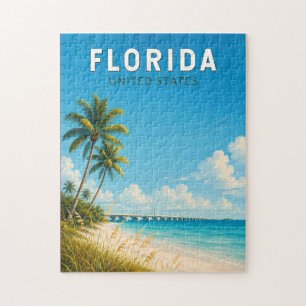 Florida Illustration Resa Konst Vintage Pussel