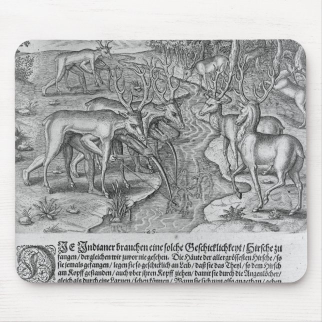 Florida indier som jagar hjort musmatta (Framsidan)