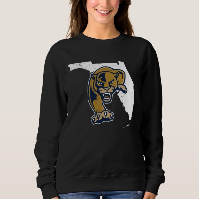 Florida International FIU Panthers State Shape T Shirt (Framsida)