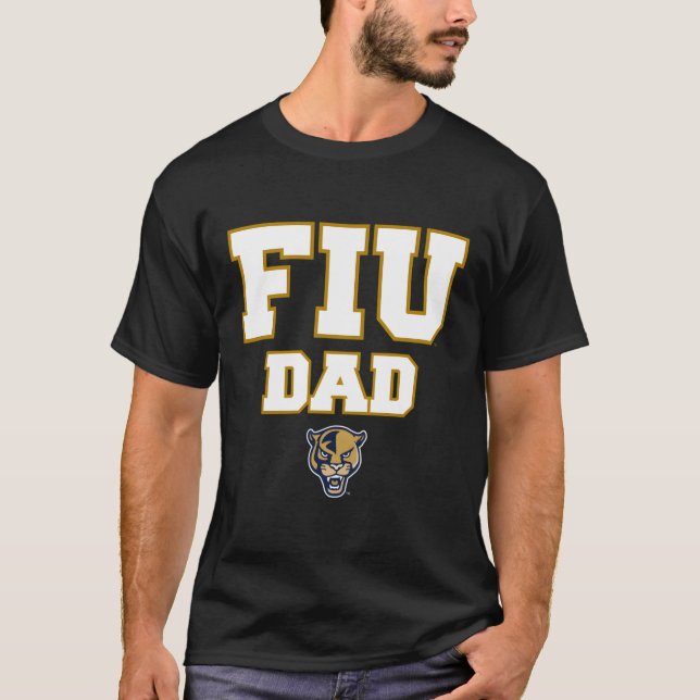 Florida Internationell Fiu Panthers Pappa T Shirt (Framsida)